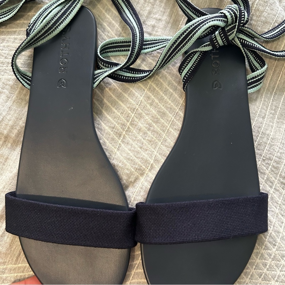 Women's Rothy's 'The Wrap' Sandal size 9.5 Discontinued Model–Collectible) navy - Picture 6 of 13